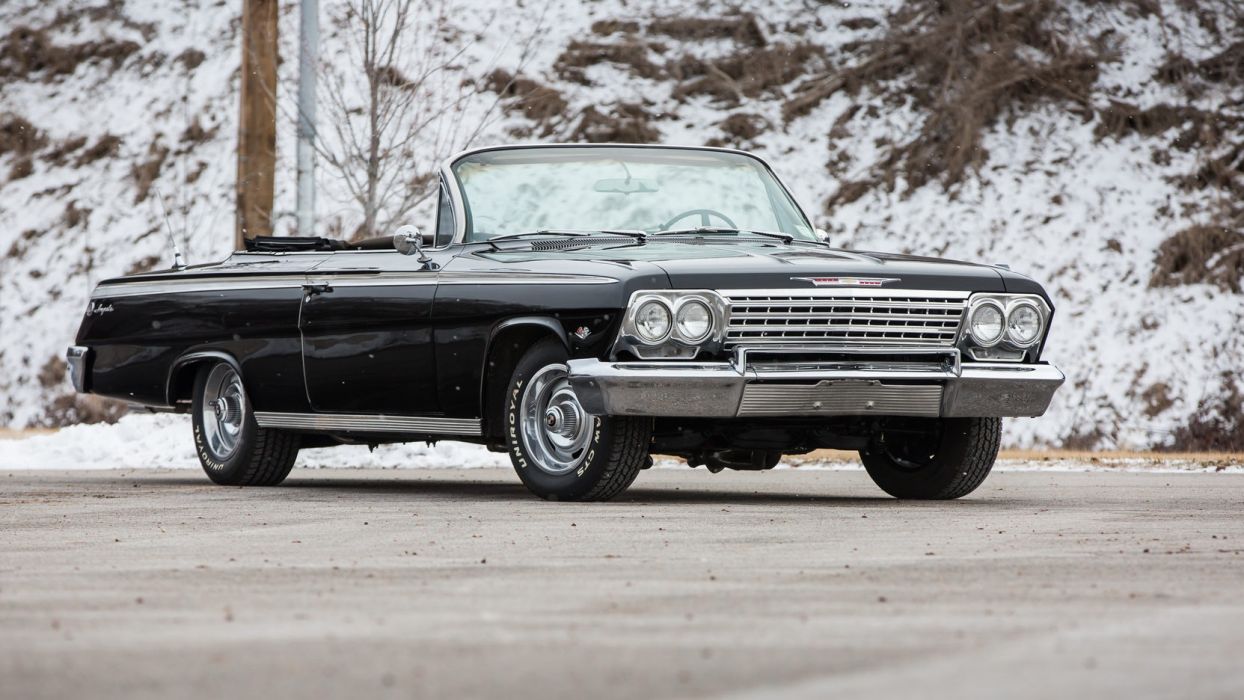 CHEVROLET IMPALA (ss) convertible cars black wallpaperx936