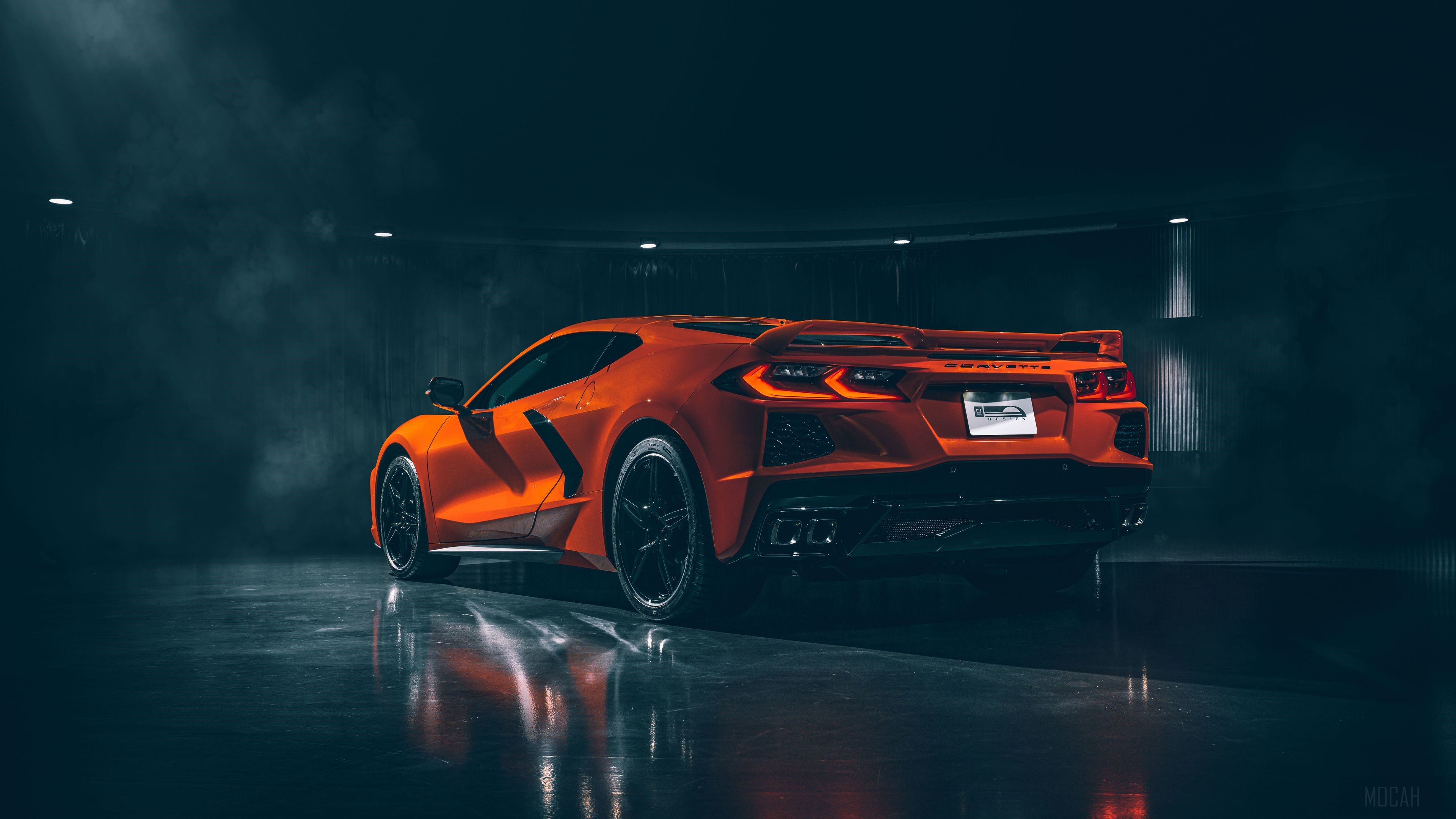 2020 Chevrolet Corvette Stingray C8 Rear 4k wallpaper. Mocah HD Wallpaper