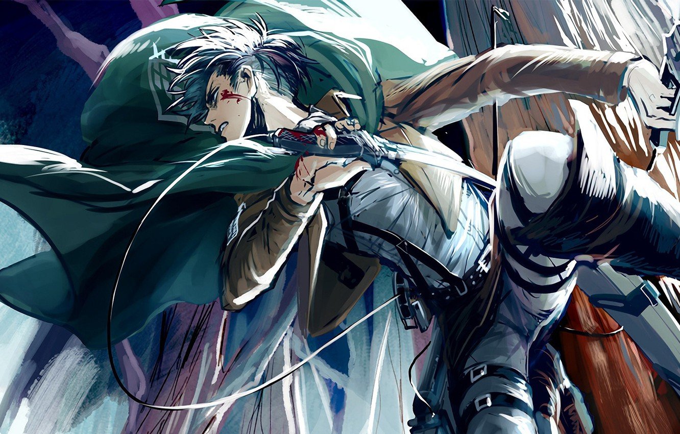 Wallpaper guy, Attack Of The Titans, Shingeki No Kyojin, Levi, corporal image for desktop, section сёнэн