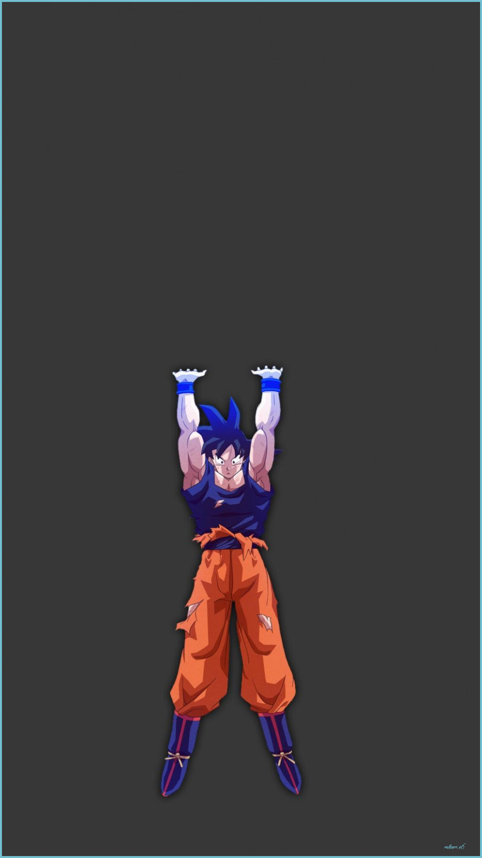 Goku (IP13) Wallpaper Spirit Bomb ( With Shadow ) By SnapBackKid13