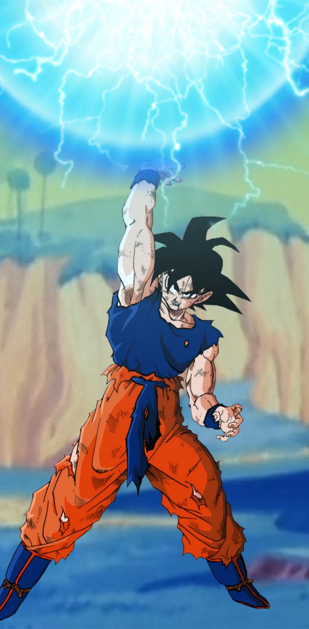 goku spirit bomb wallpaper