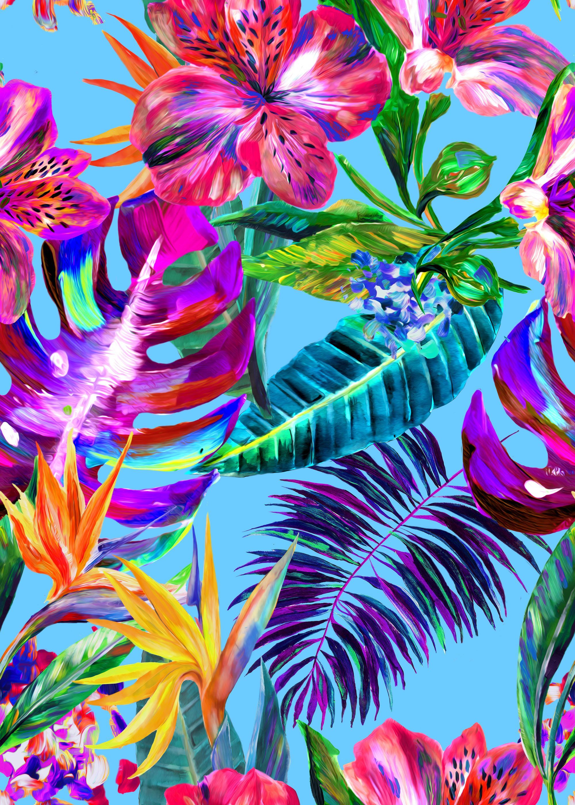 Tropical Print Wallpaper Free Tropical Print Background
