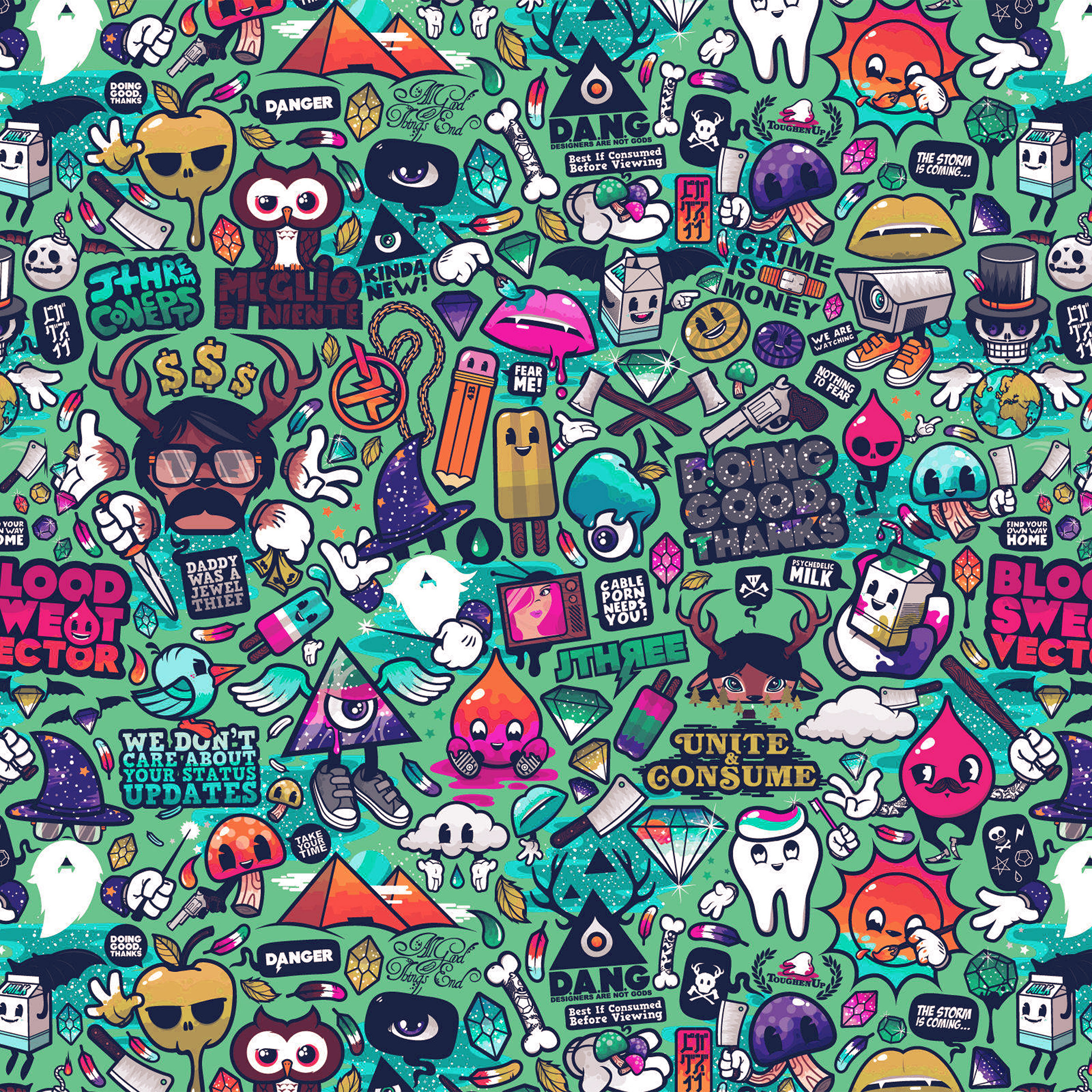 graffiti wallpaper for android, pattern, cartoon, art, design, illustration