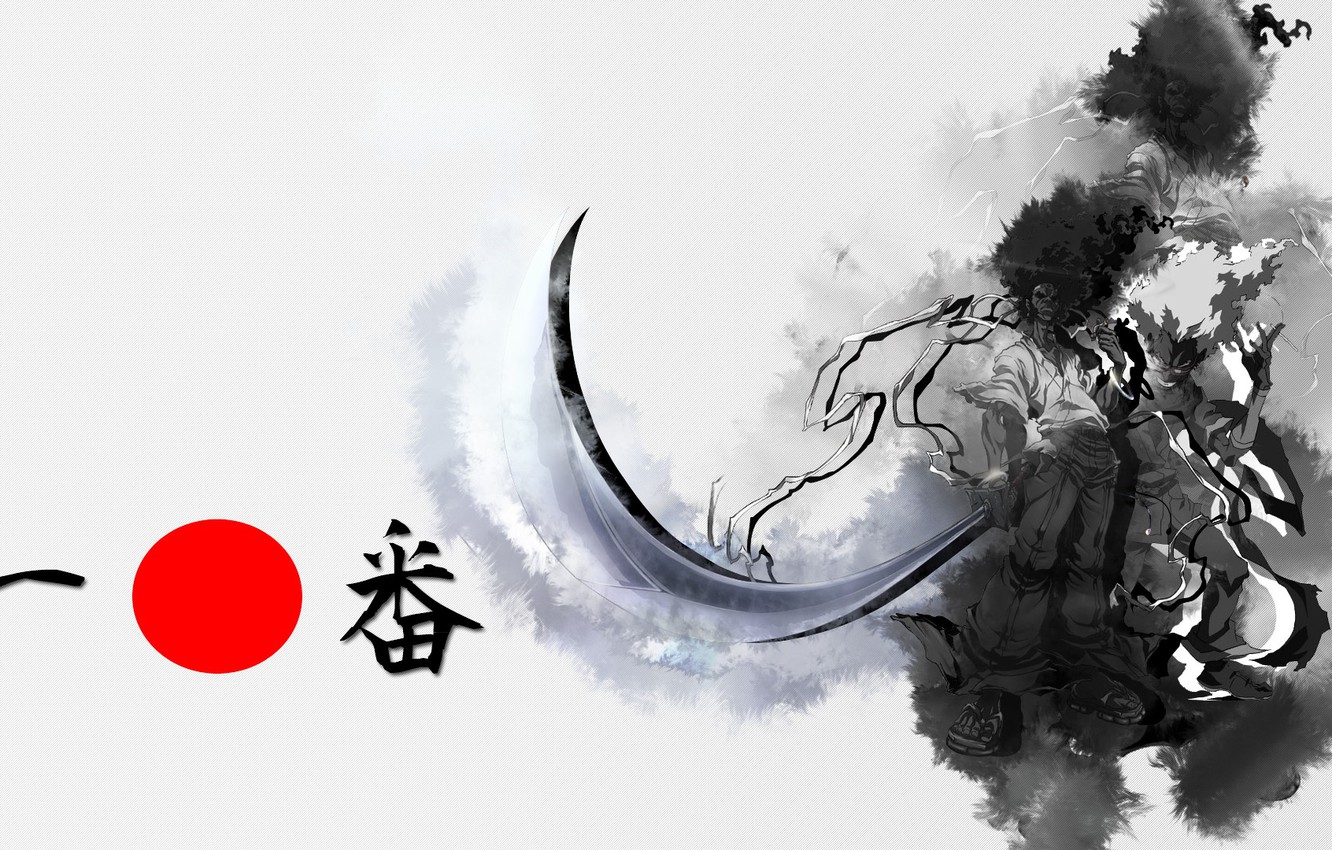 Wallpaper sword, samurai, Afro Samurai image for desktop, section сёнэн