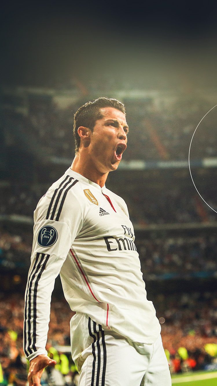 Ronaldo Real Madrid Soccer Shout Roar Sports Wallpaper