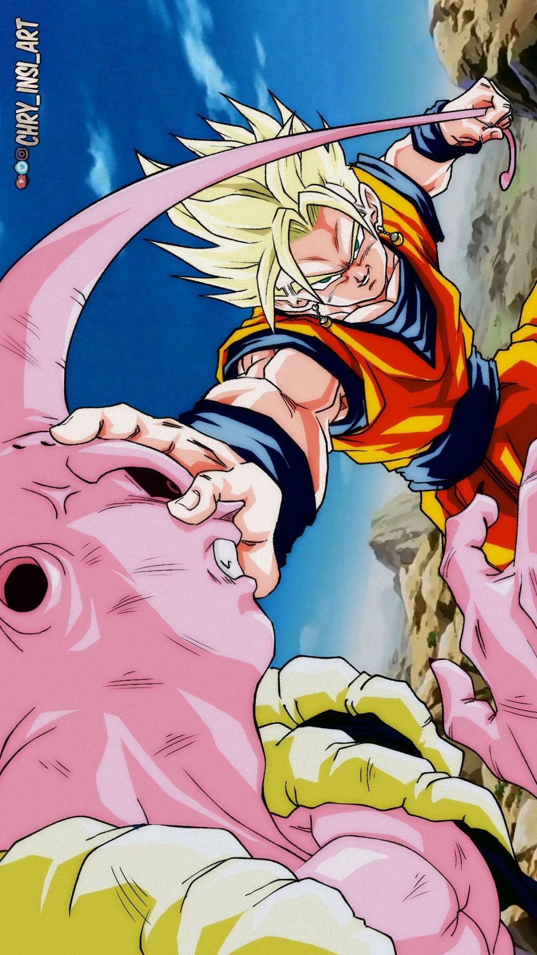 Super Gokhan! (Gohan & Goku Fusion) vs Buu (gotenks) Fanart By:. Anime dragon ball, Dragon ball, Anime dragon ball super