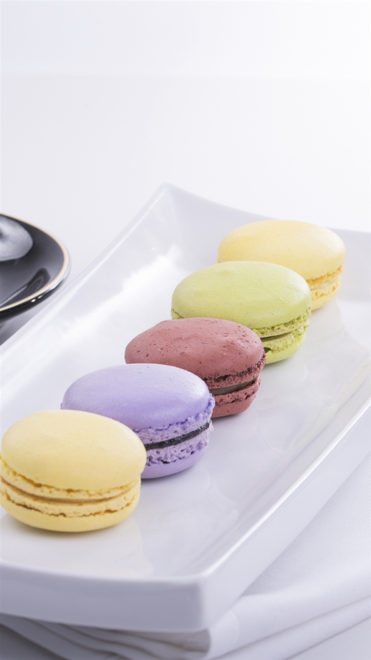Macaroons Macaron Coffee Crockery iPhone 8 Wallpaper Free Download