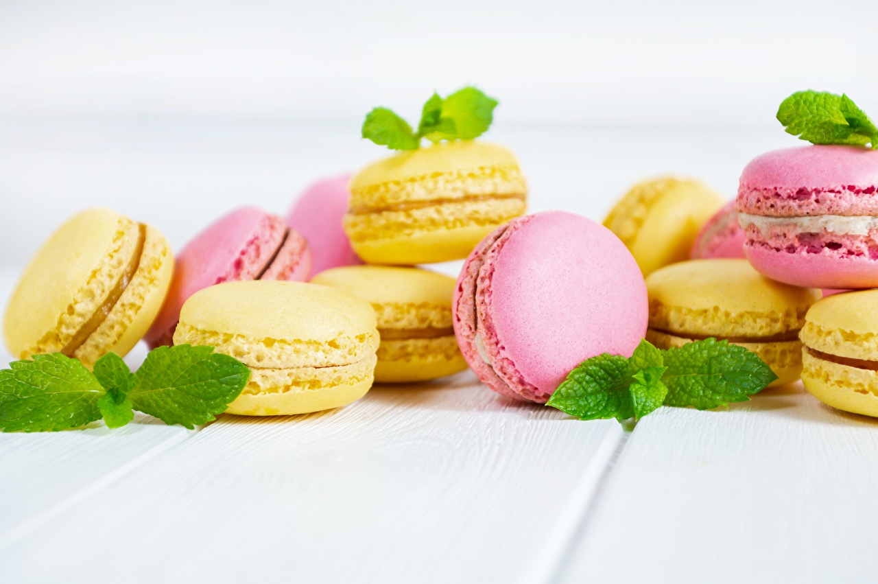 Desktop Wallpaper french macarons Food Cookies