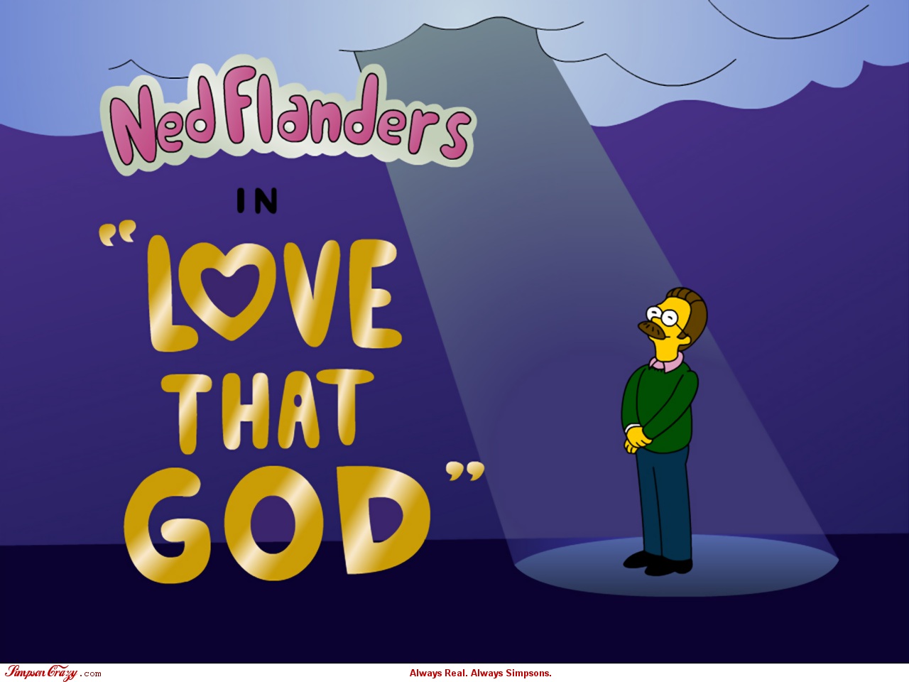 Download wallpaper from tv series The Simpsons with tags: PC, The Simpsons, Ned Flanders
