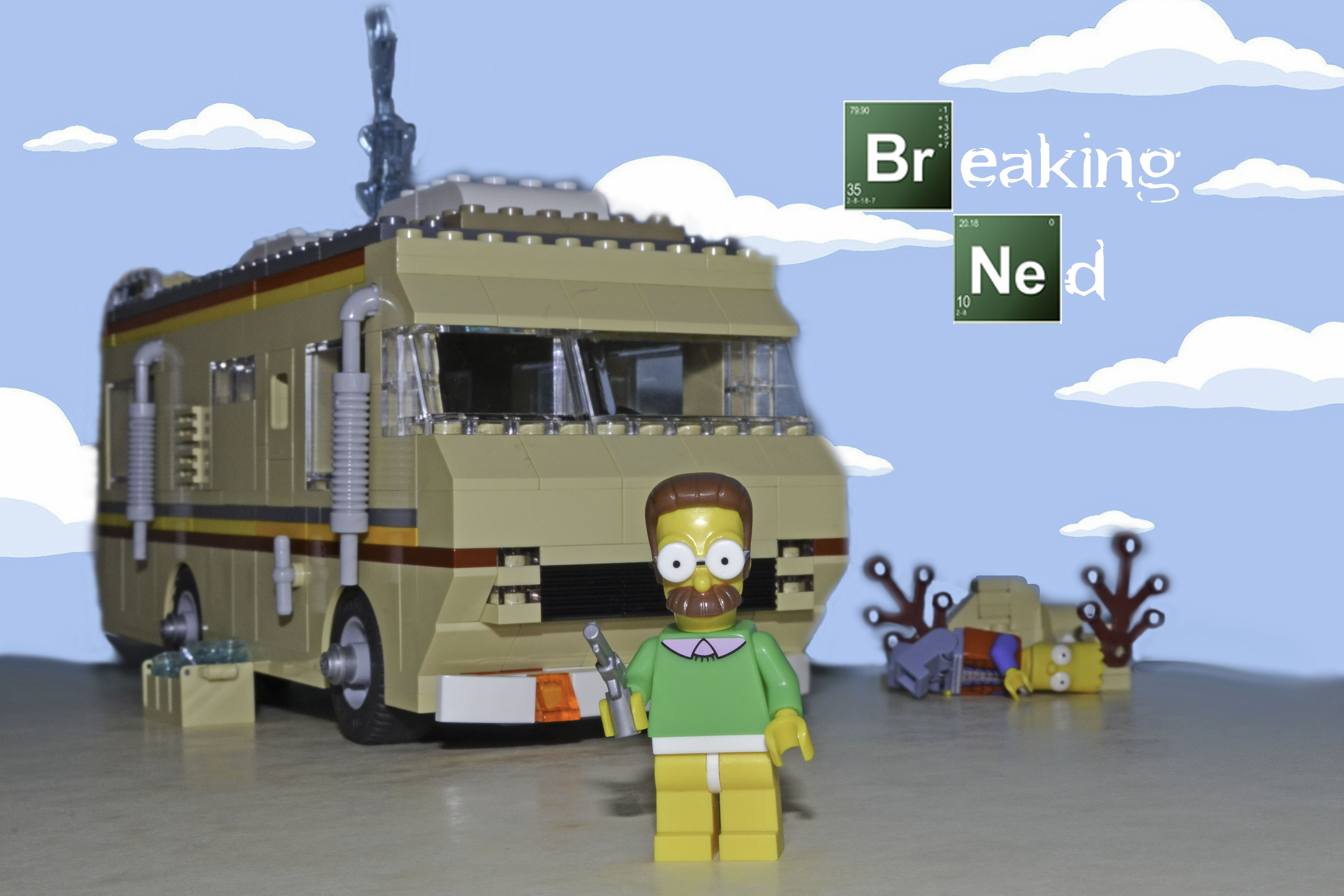 Wallpaper, LEGO, thesimpsons, nedflanders, breakingbad, breakingbadrv, simpsonslego, breakingned, legorv 4612x3075