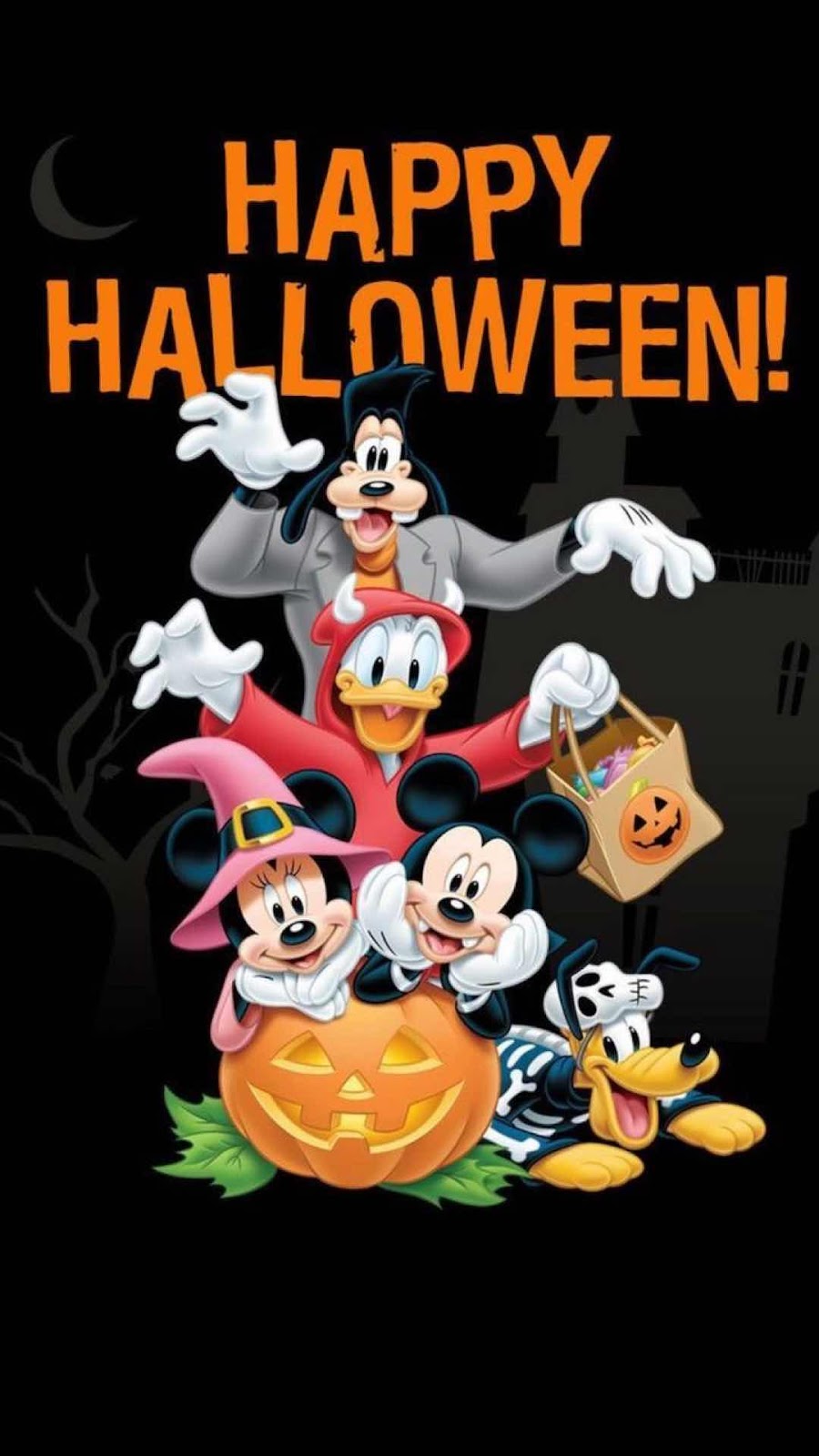 iPhone and Android Wallpaper: Disney Halloween Wallpaper for iPhone and Android