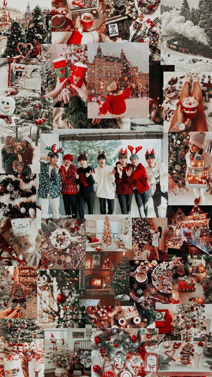 BTS Christmas Aesthetic Wallpaper Free BTS Christmas Aesthetic Background
