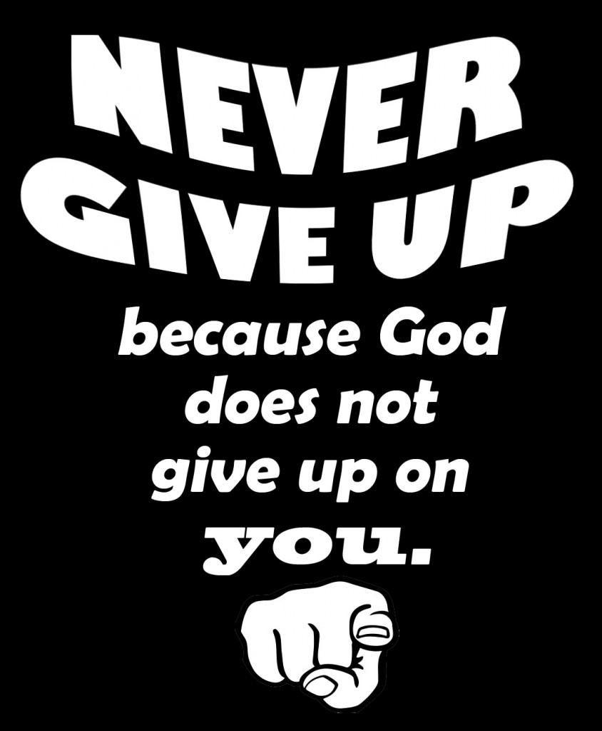 Download Black Motivation Never Give Up Wallpaper