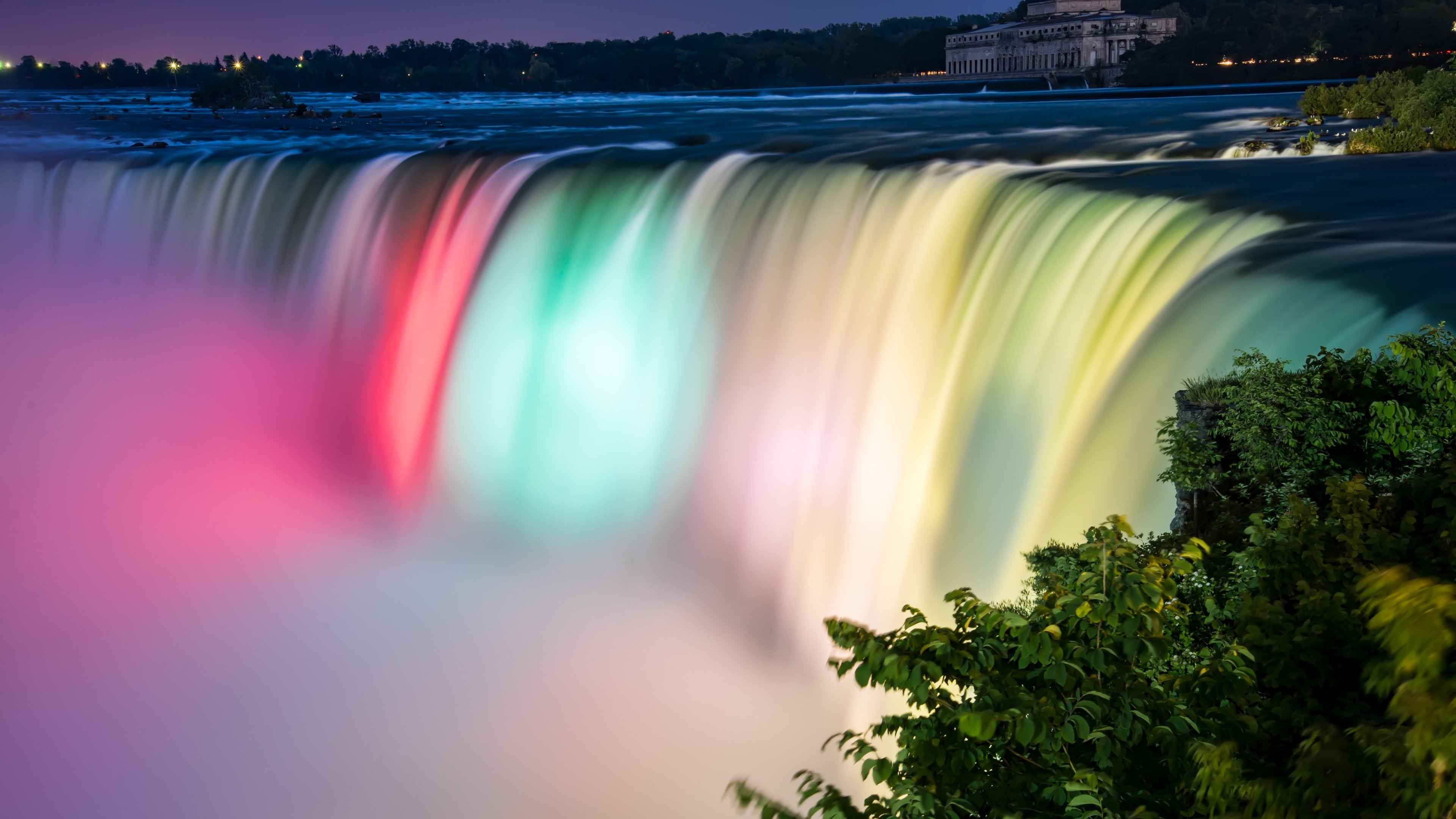 Mysterious Waterfall 4K wallpaper