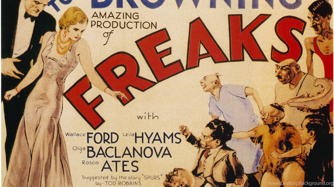 Freaks Vintage Horror Movie Posters Wallpaper Image Desktop Background