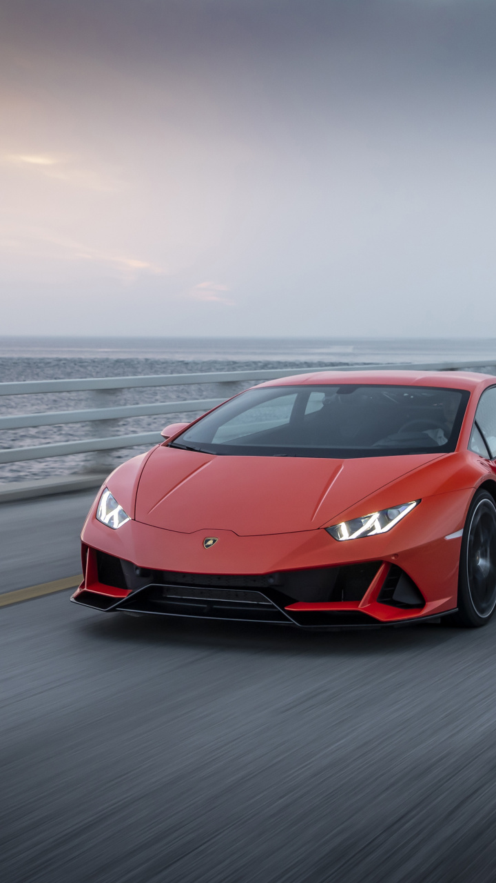 Download Red car, sportcar, Lamborghini Huracan wallpaper, 720x1280, Samsung Galaxy mini S3, S5, Neo, Alpha, Sony Xperia Compact Z1, Z2, Z3, ASUS Zenfone