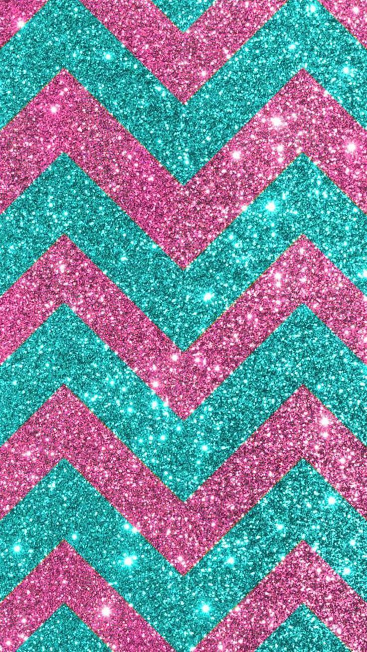 Cute Pink and Teal Wallpaper