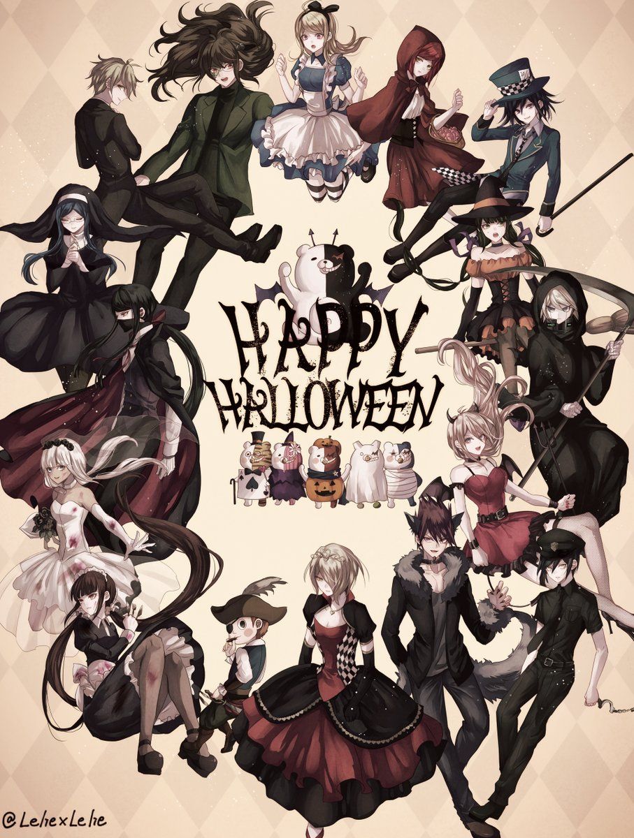 リカ on Twitter. Anime halloween, Danganronpa, Danganronpa characters