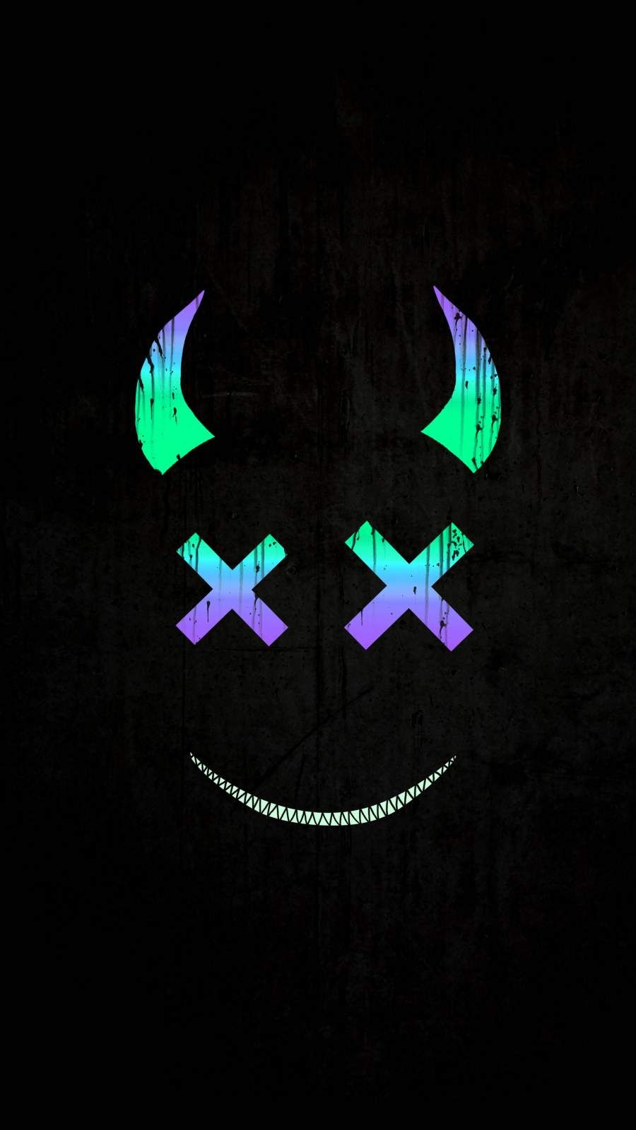 Amoled Black Smile Wallpaper