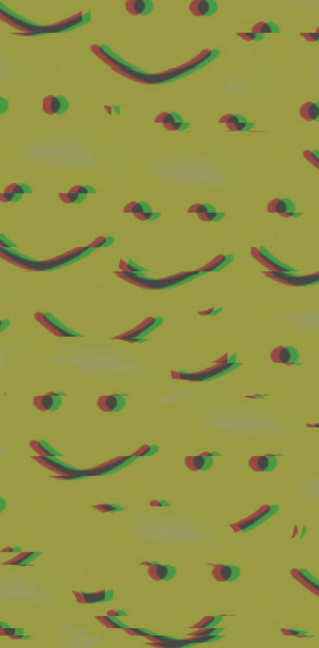 Smile Glitch wallpaper