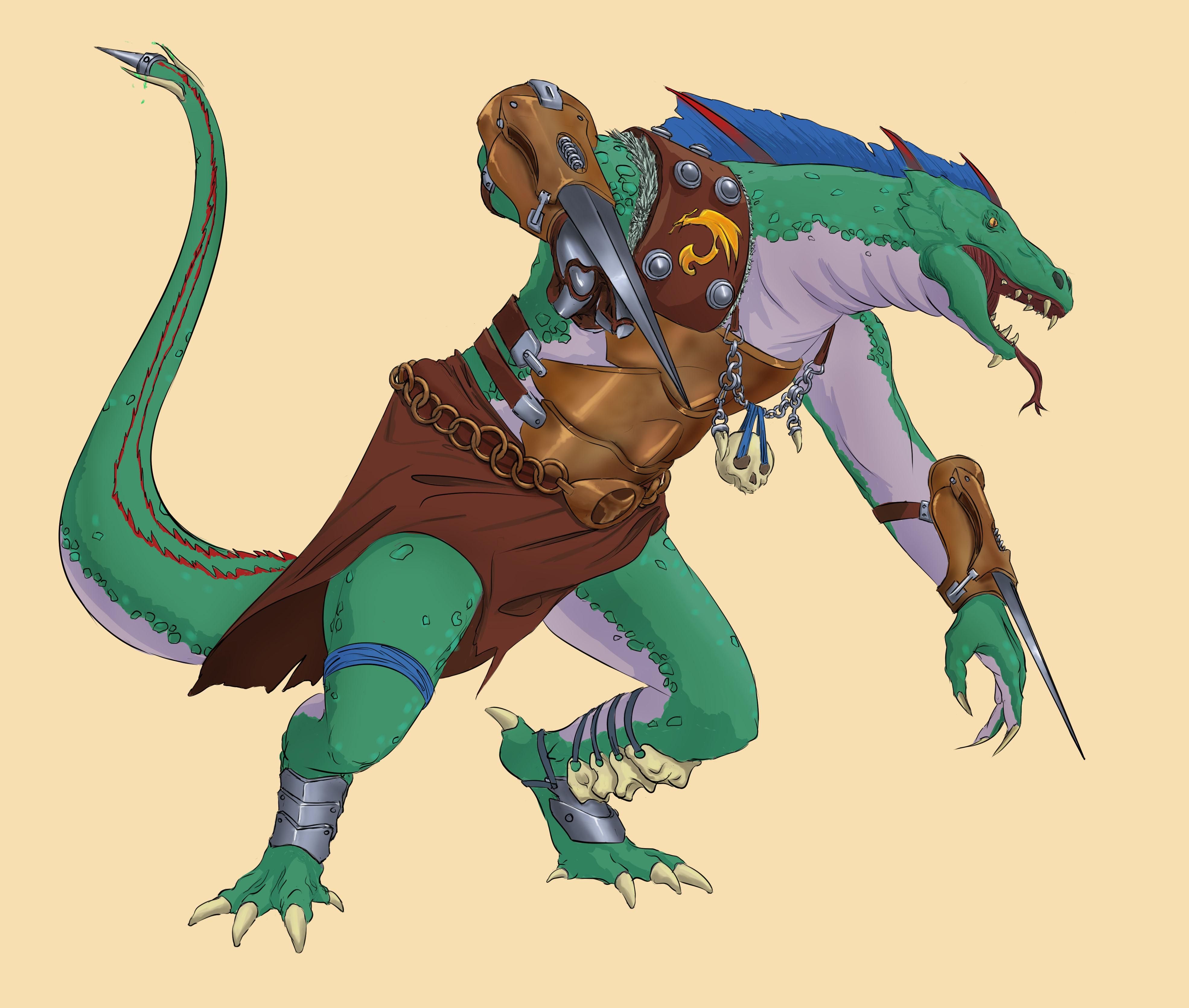 DnD: search results. Lizardfolk fighter, Character art, Fantasy character art