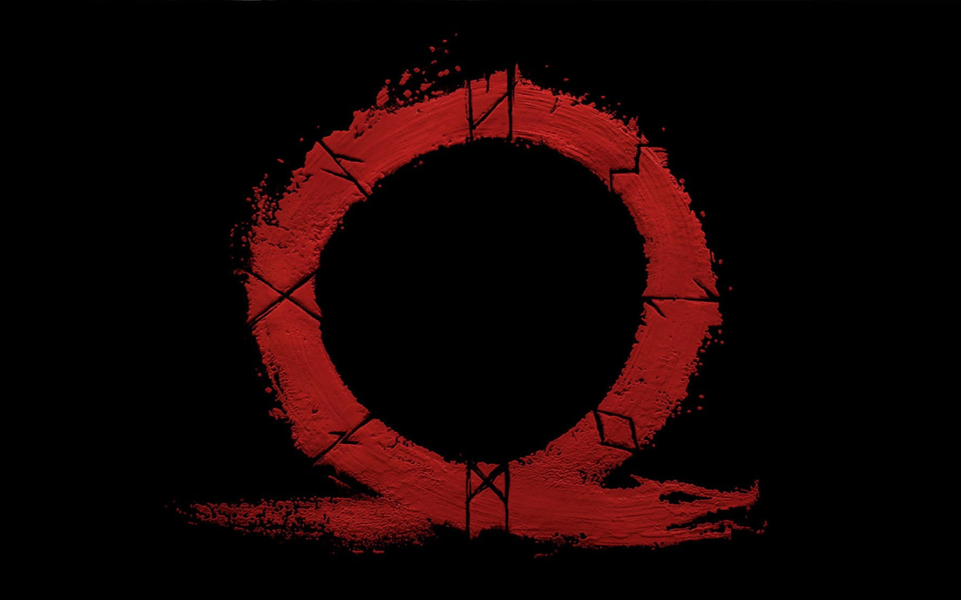 Round red and black logo wallpaper, God, God of War, Kratos, Omega, valhalla • Wallpaper For You HD Wallpaper For Desktop & Mobile