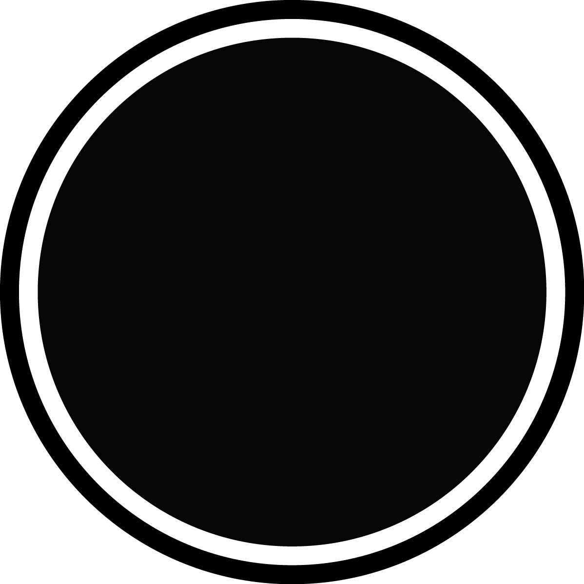 round logo black background