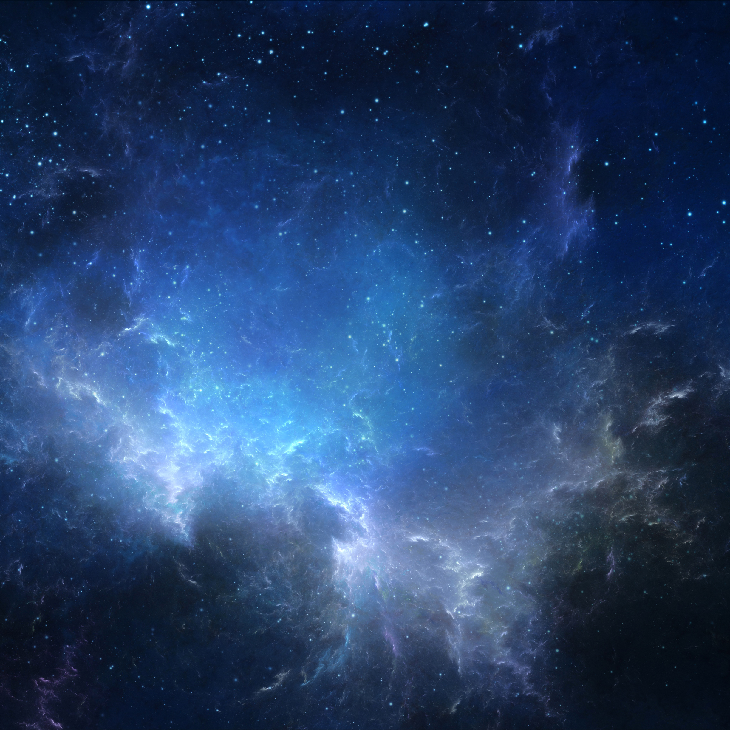 Blue Space Parallax Wallpaper for iPhone Pro Max, X, 6