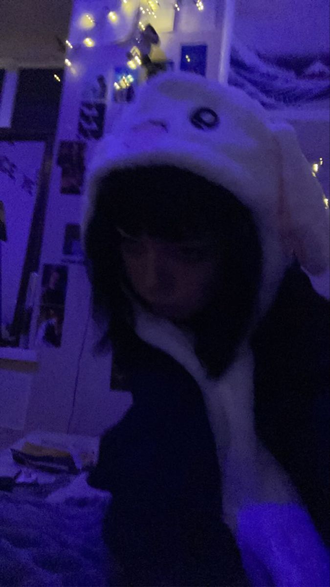 bunny hat babieeeee. Girl with hat, Aesthetic goth, Hat aesthetic