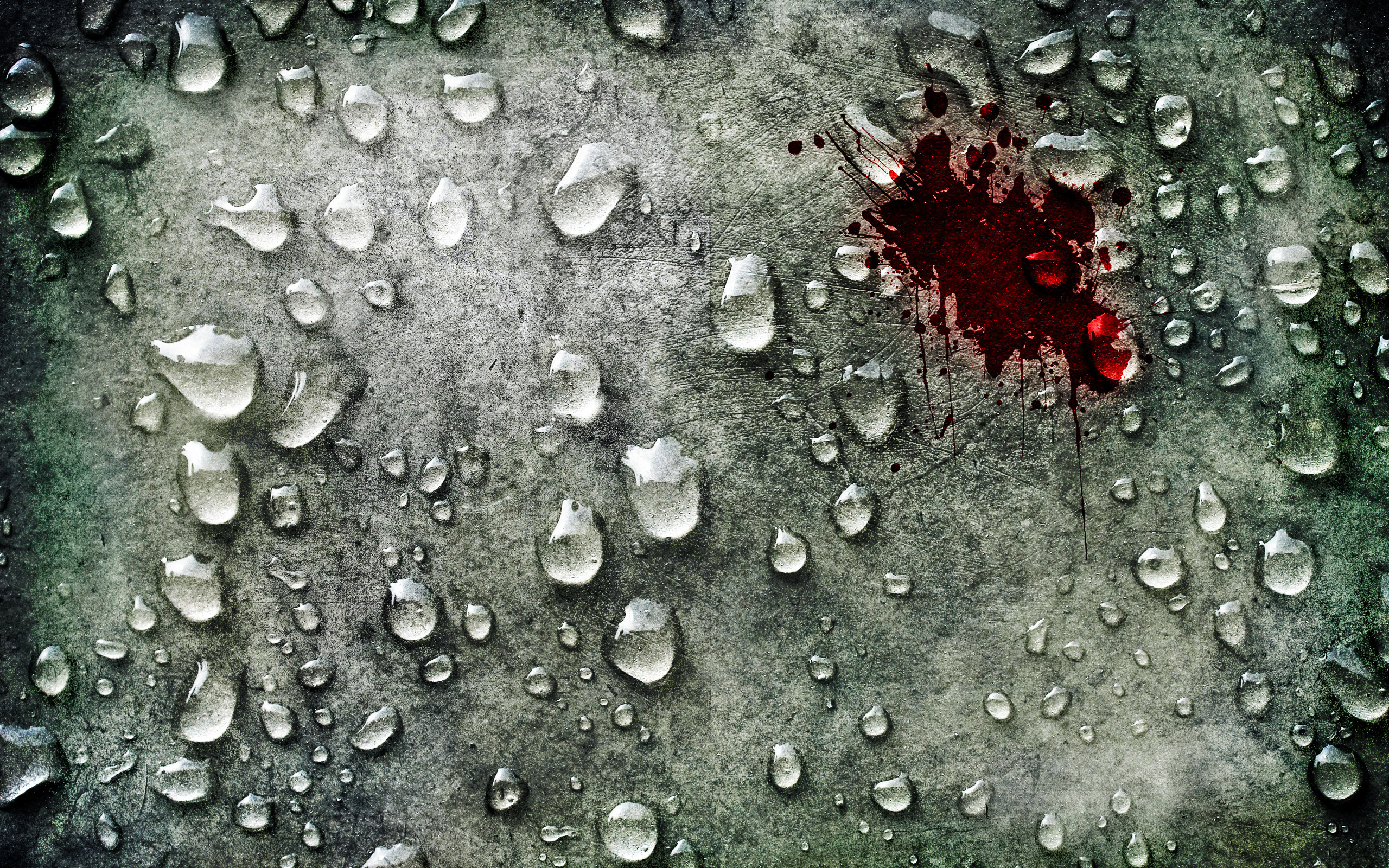 Blood Grey Gothic Water Water Drop Wallpaper:2560x1600
