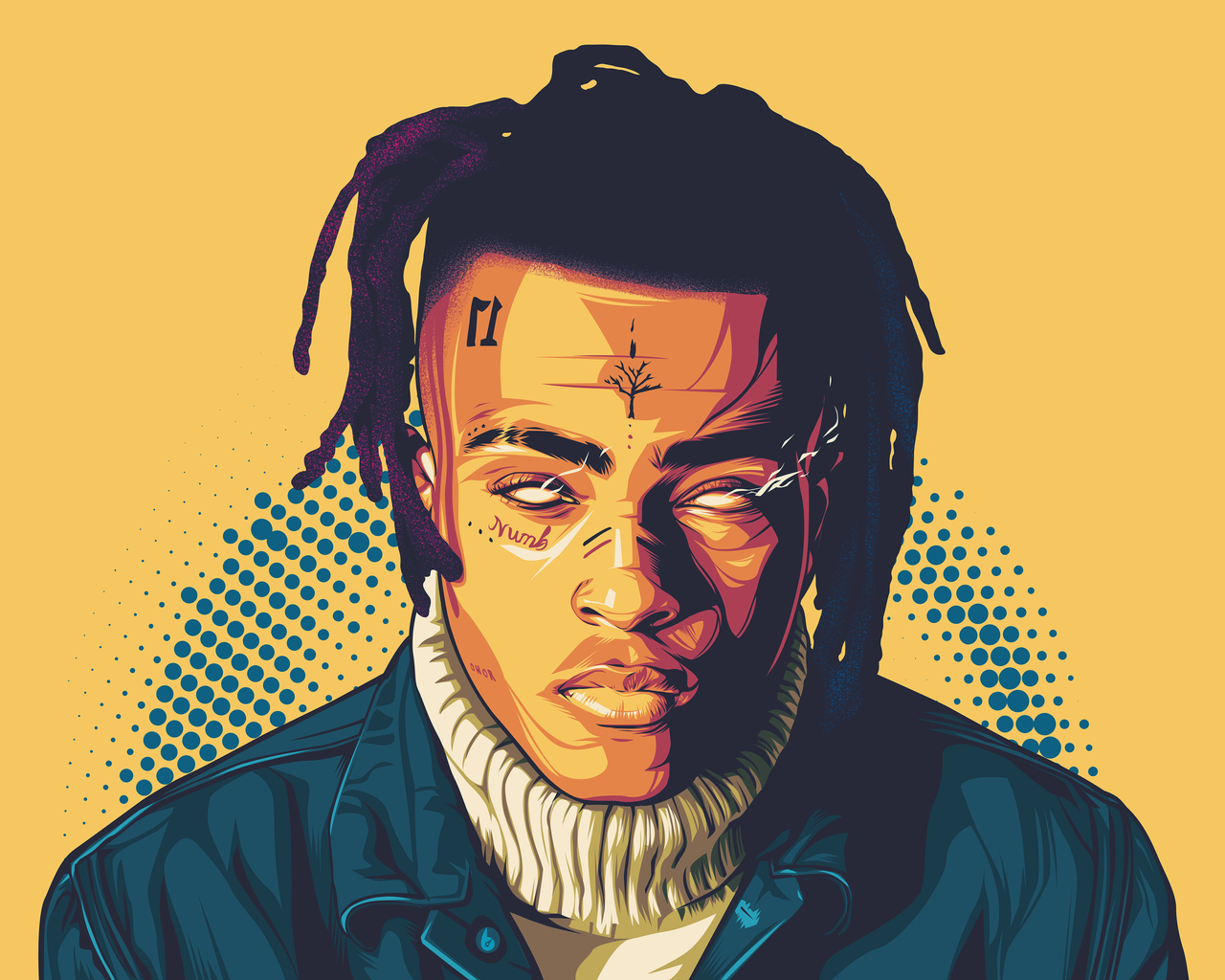 XXXTentacion Digital Art 4k 1280x1024 Resolution HD 4k Wallpaper, Image, Background, Photo and Picture