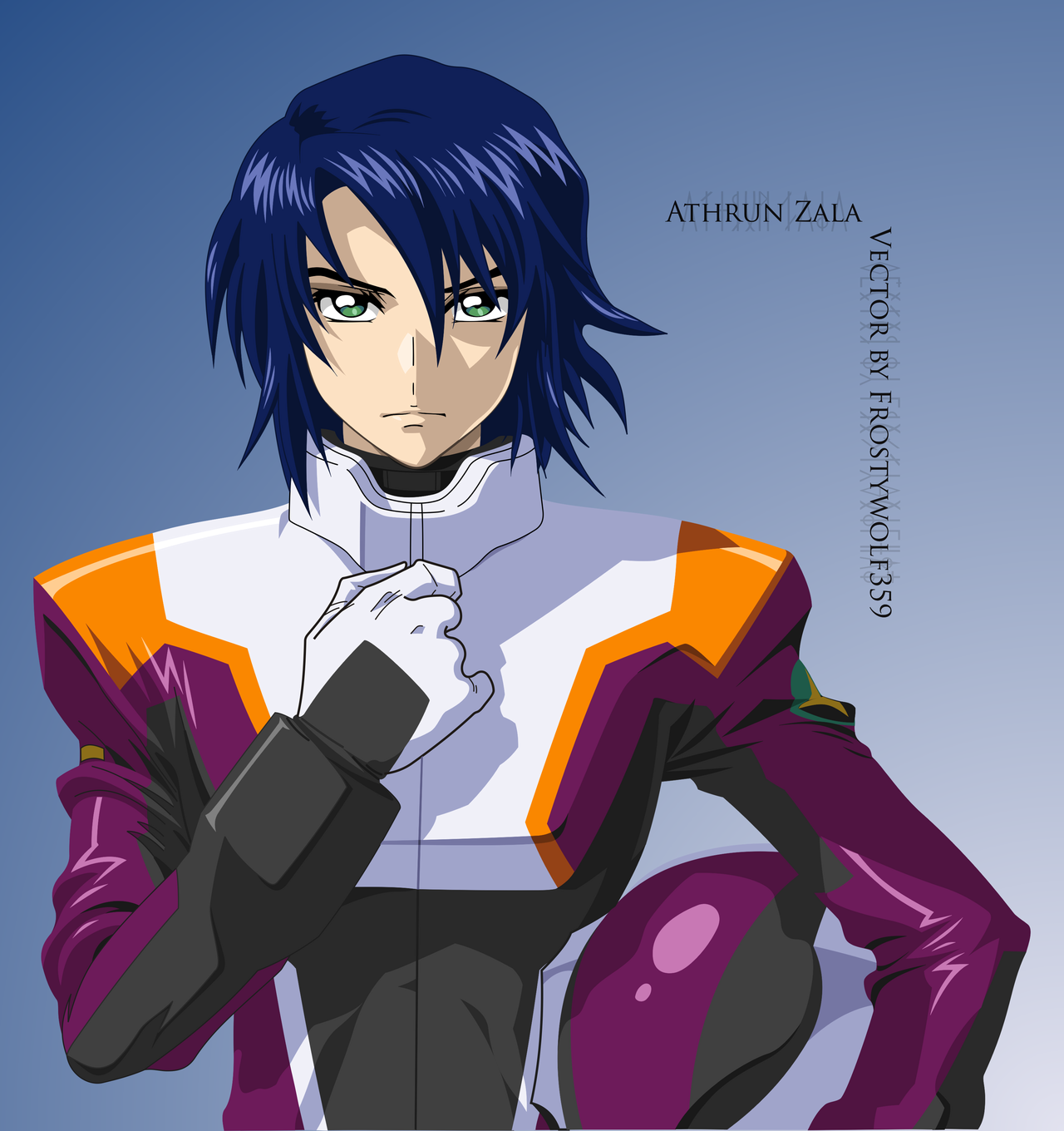 Athrun Zala in ORB Flightsuit. Gundam seed, Gundam art, Gundam wallpaper