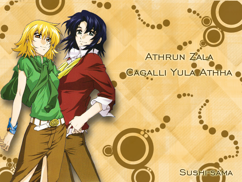 athrun zala cagalli yula athha gundam seed mobile suit gundam. konachan.com.com Anime Wallpaper