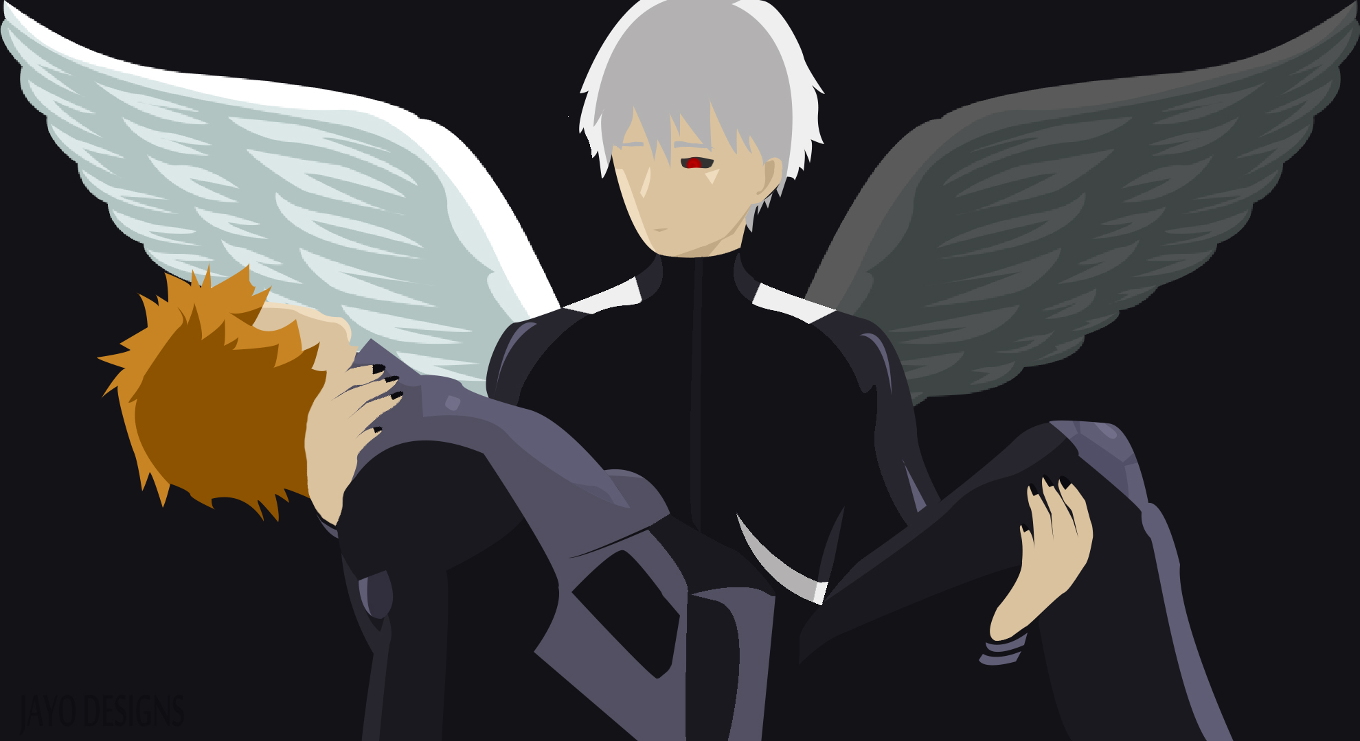 KANEKI & HIDE minimalist HD Wallpaper