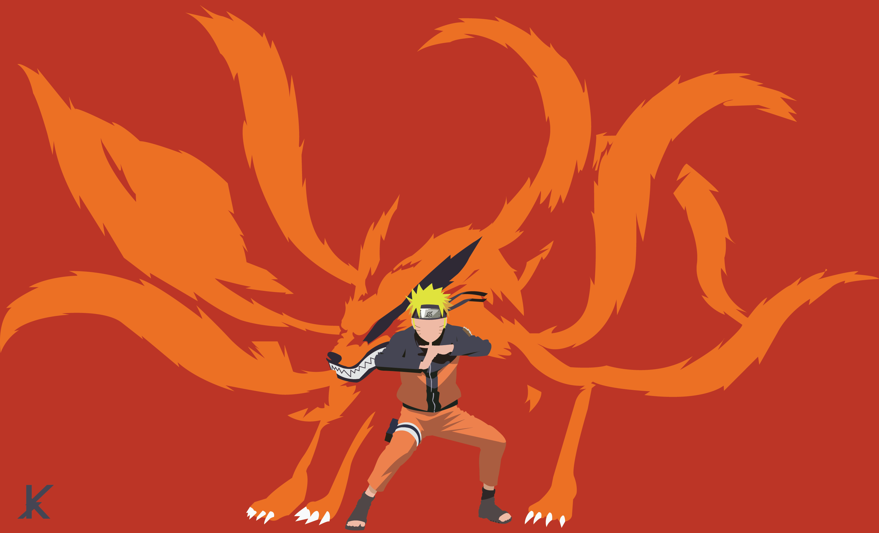 Kurama (Naruto), Naruto Uzumaki wallpaper