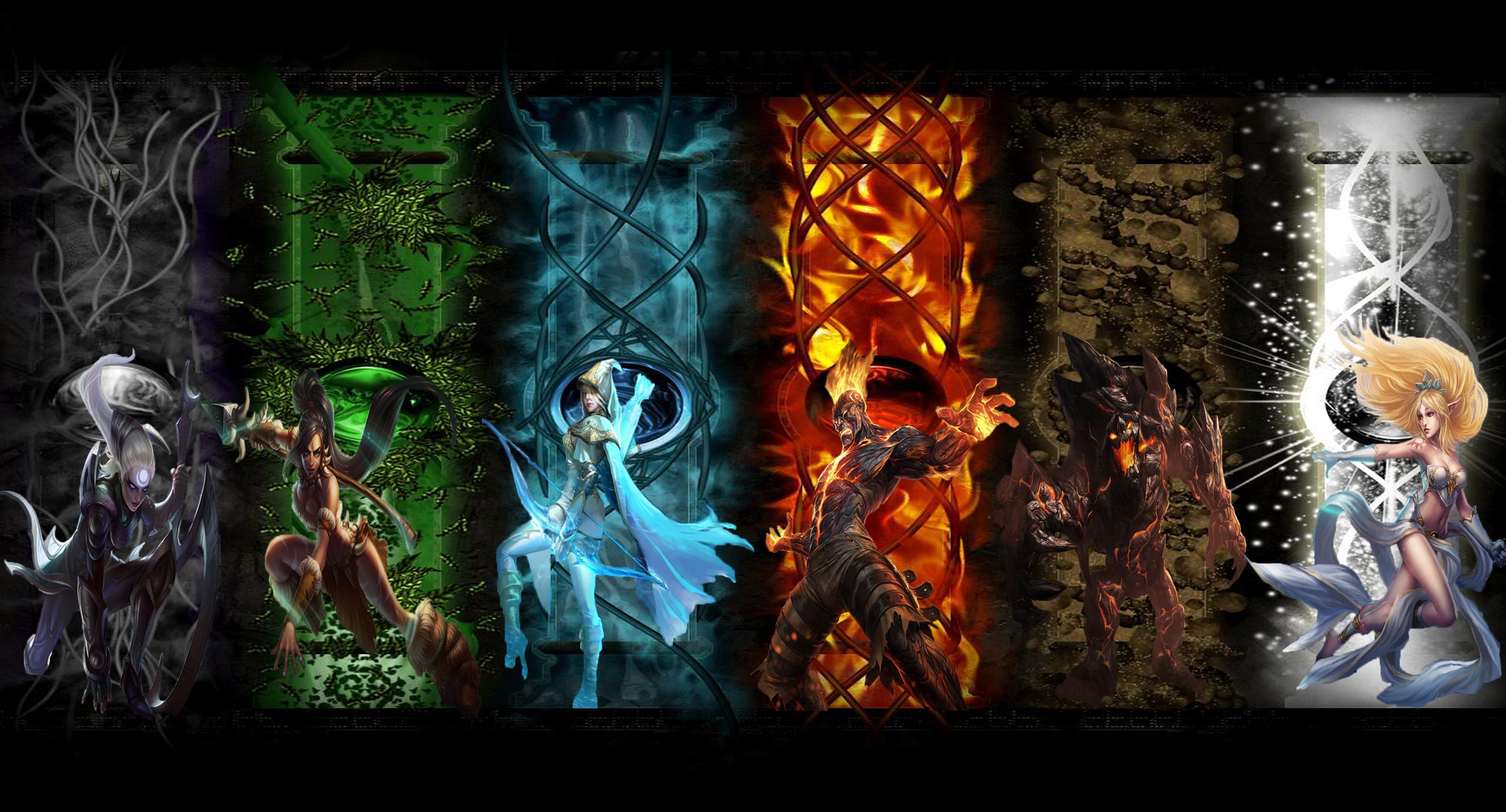 League Of Legends, Janna, Brand Lol, Ashe, Nidalee, Diana, Heroes, Malphite Wallpaper HD / Desktop and Mobile Background