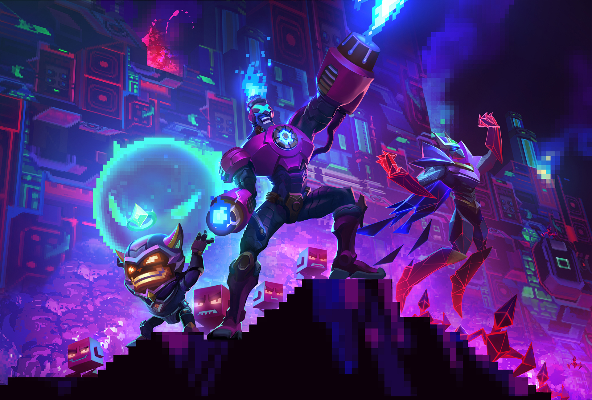 Battle Boss Brand, Battle Boss Ziggs And Battle Boss Malzahar League Of Legends Wallpaper. Art Of LoL