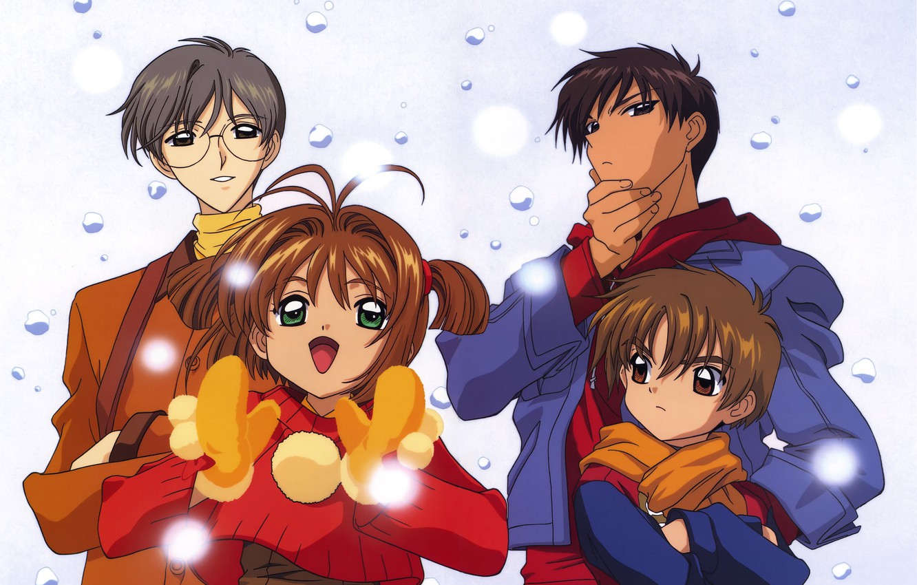 Wallpaper kinomoto sakura, card captor sakura, clamp, li syaoran, tsukishiro yukito, kinomoto touya image for desktop, section сёнэн