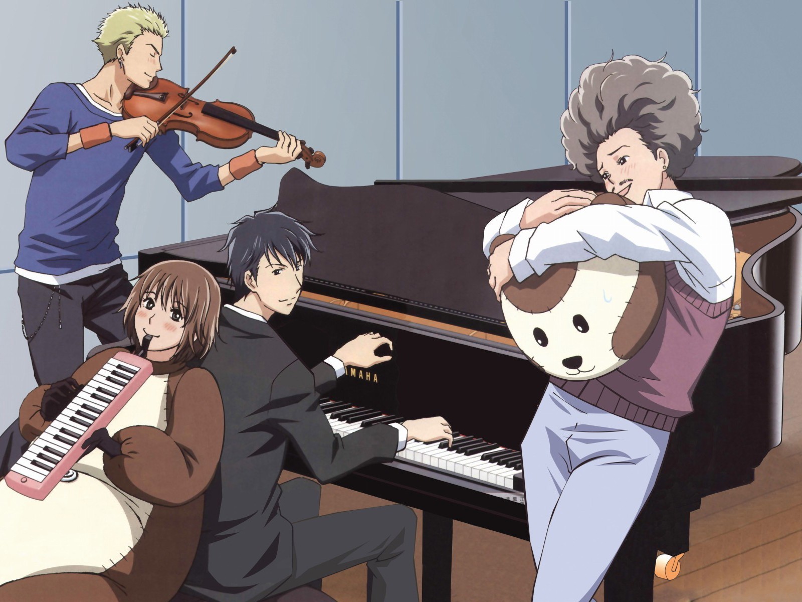Wallpaper, illustration, anime, cartoon, comics, Person, Nodame Cantabile, Noda Megumi, Chiaki Shin ichi, screenshot, mangaka 1600x1200