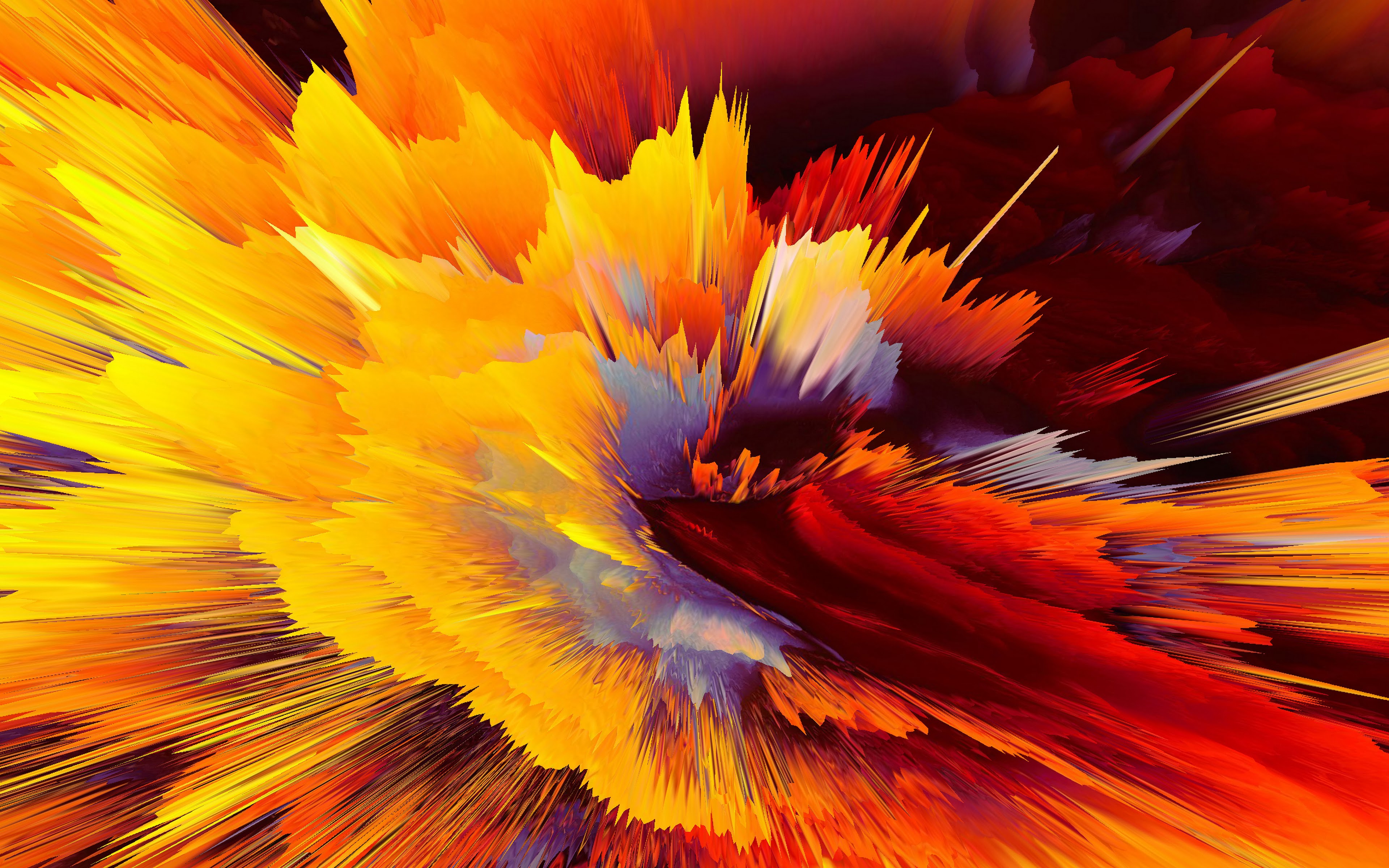 Abstract Colorful Explosion 4K Wallpaper