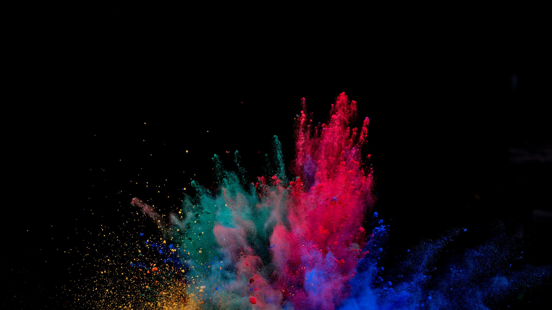 Desktop wallpaper colors, blast, explosion, colorful, HD image, picture, background, 28136e