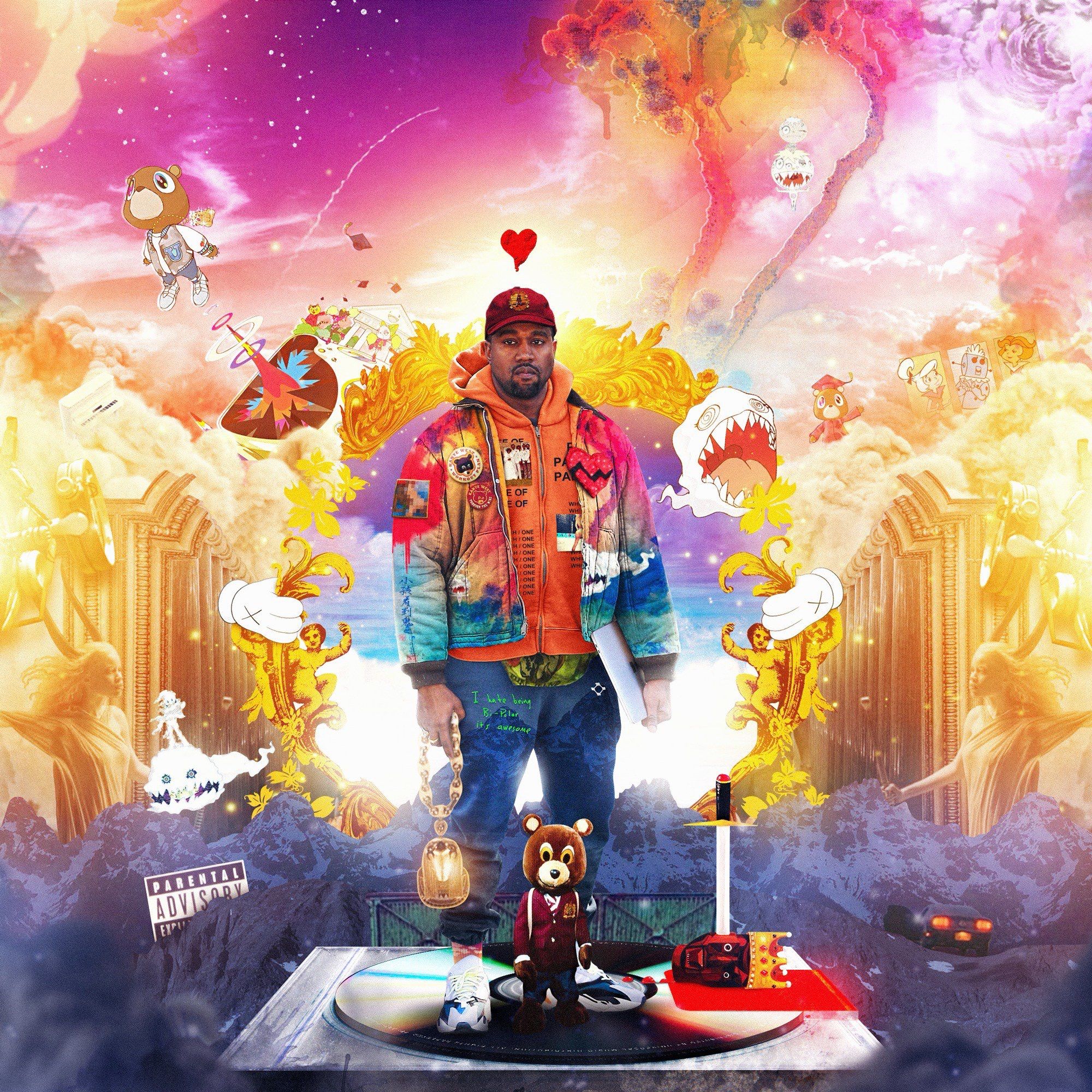 Kanye West All Albums Poster