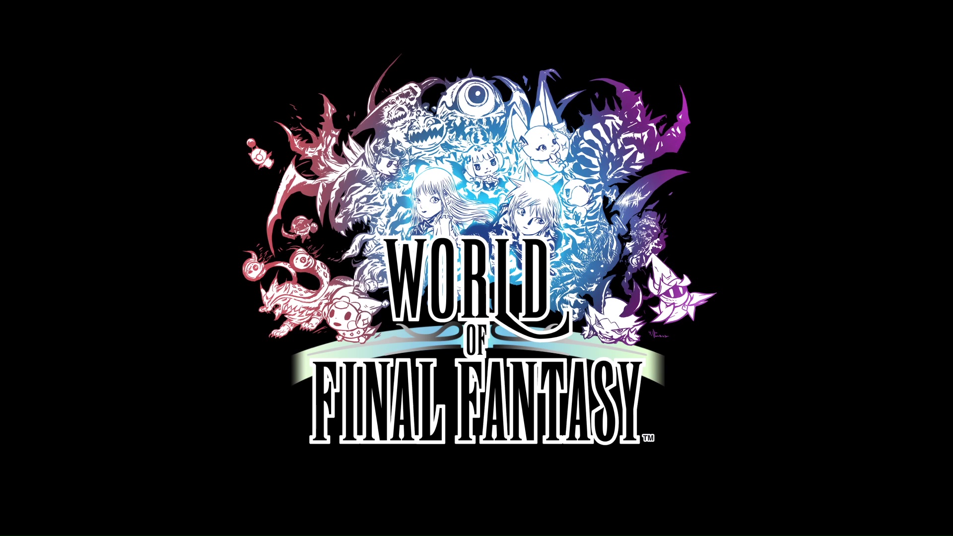 World of Final Fantasy Logo Wallpaper 00564