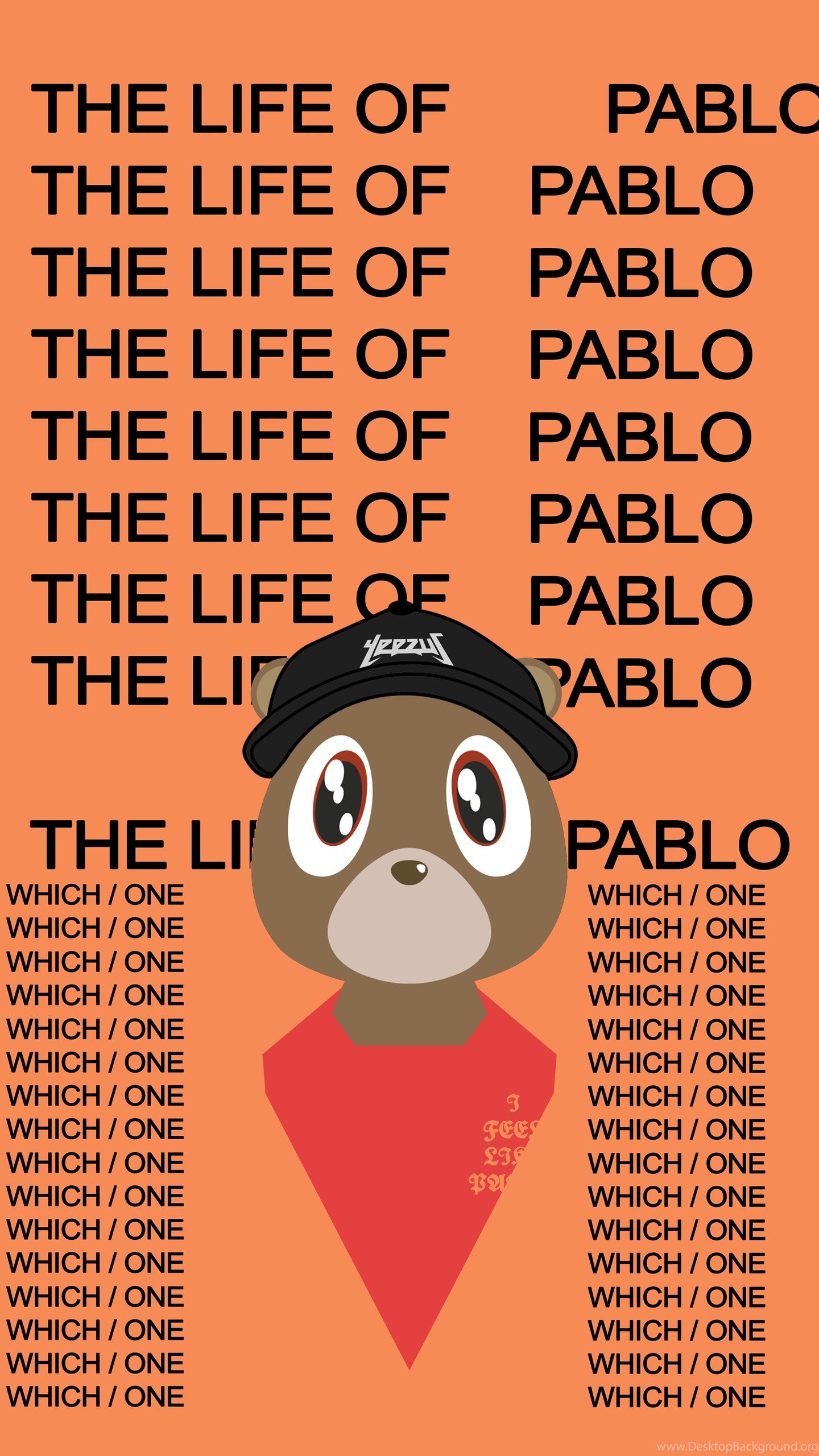 T.L.O.P. Bear Phone Wallpaper « Kanye West Forum Desktop Background