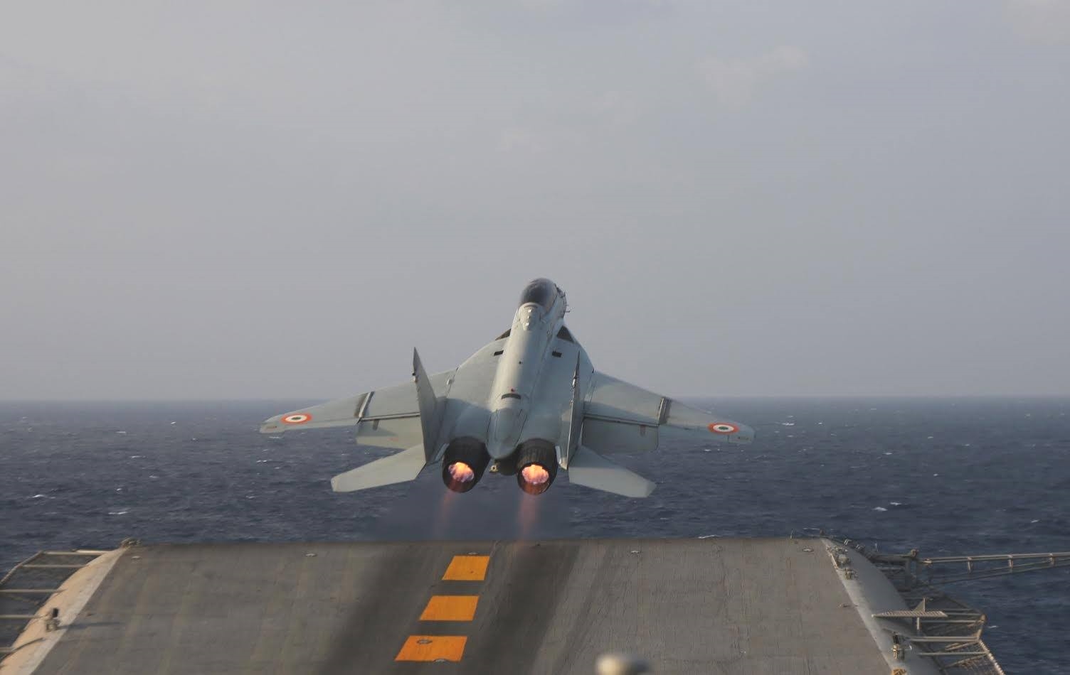 Wallpaper, INS Vikramaditya, Mikoyan MiG 29K 1504x950