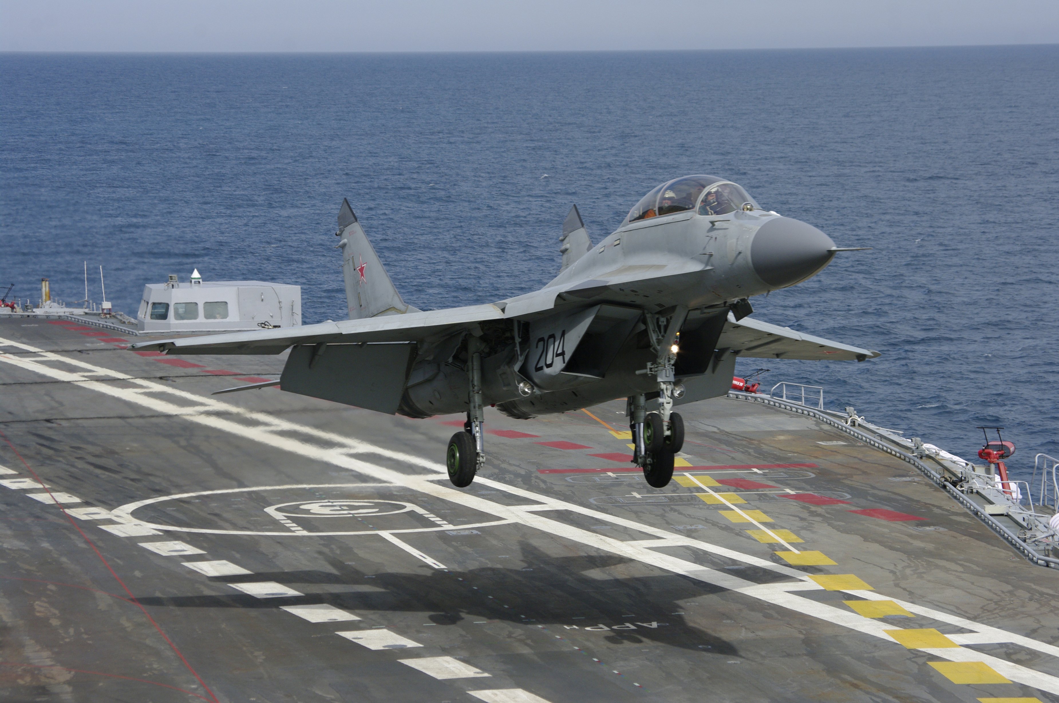 Russian Carrier MiG 29K Fighter Crashes In Mediterranean