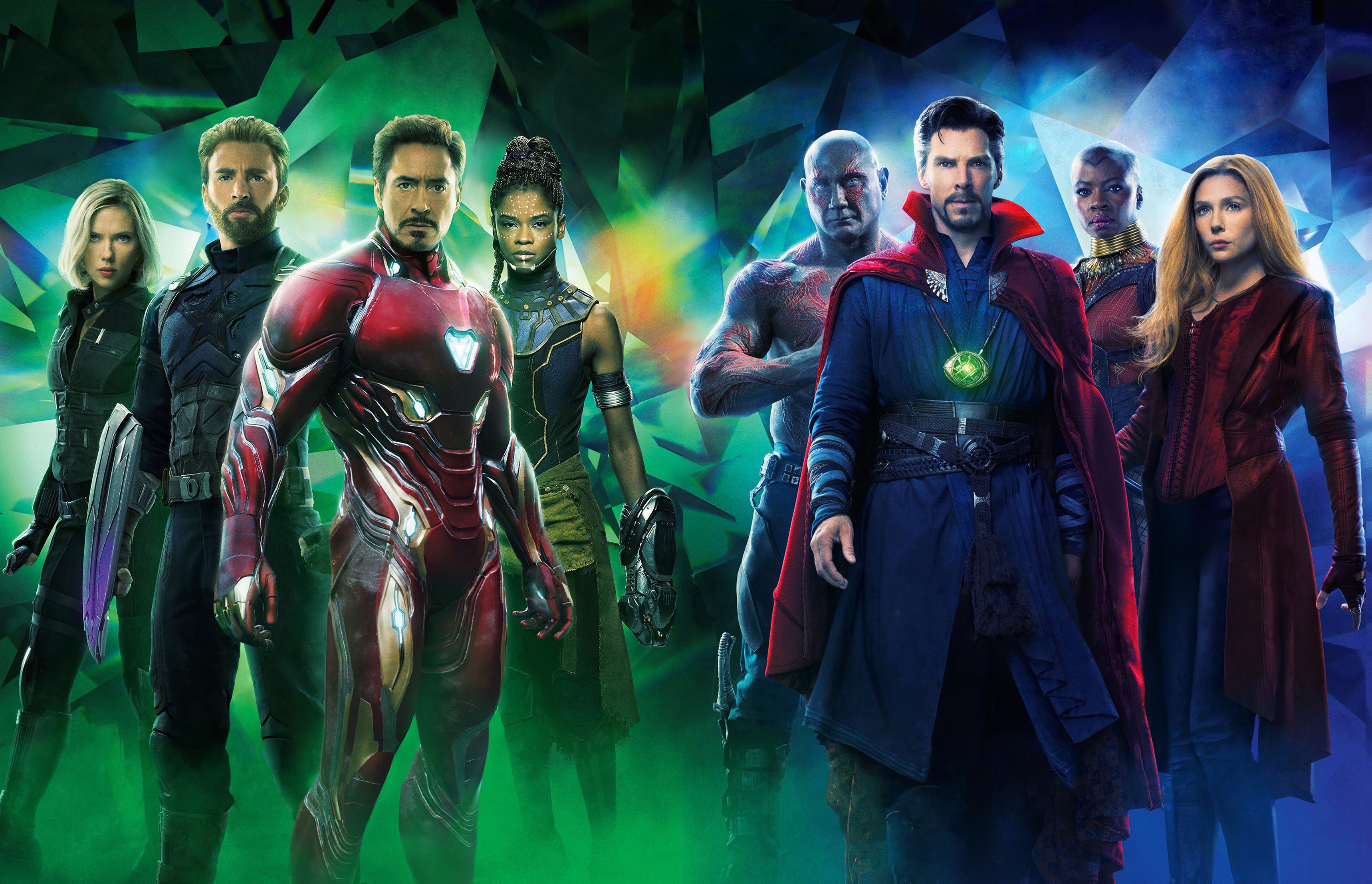 Wallpaper / Avengers: Infinity war, Benedict Cumberbatch, Doctor Strange, Black Widow, Captain America, Chris Evans, Danai Gurira, Dave Bautista, Drax the Destroyer, Elizabeth Olsen, Iron Man, okoye, Robert Downey Jr