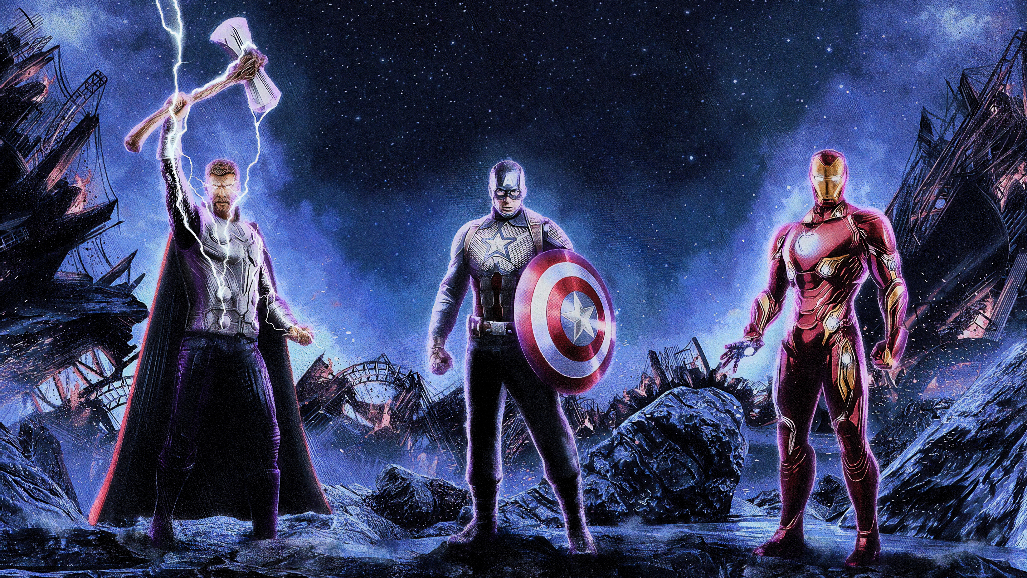 avengers endgame, thor, iron man, captain america, 4k, 2019 movies, movies, hd, 4k, poster, superheroes