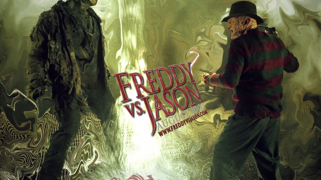 Freddy vs Jason horror movie Desktop wallpaper 1366x768