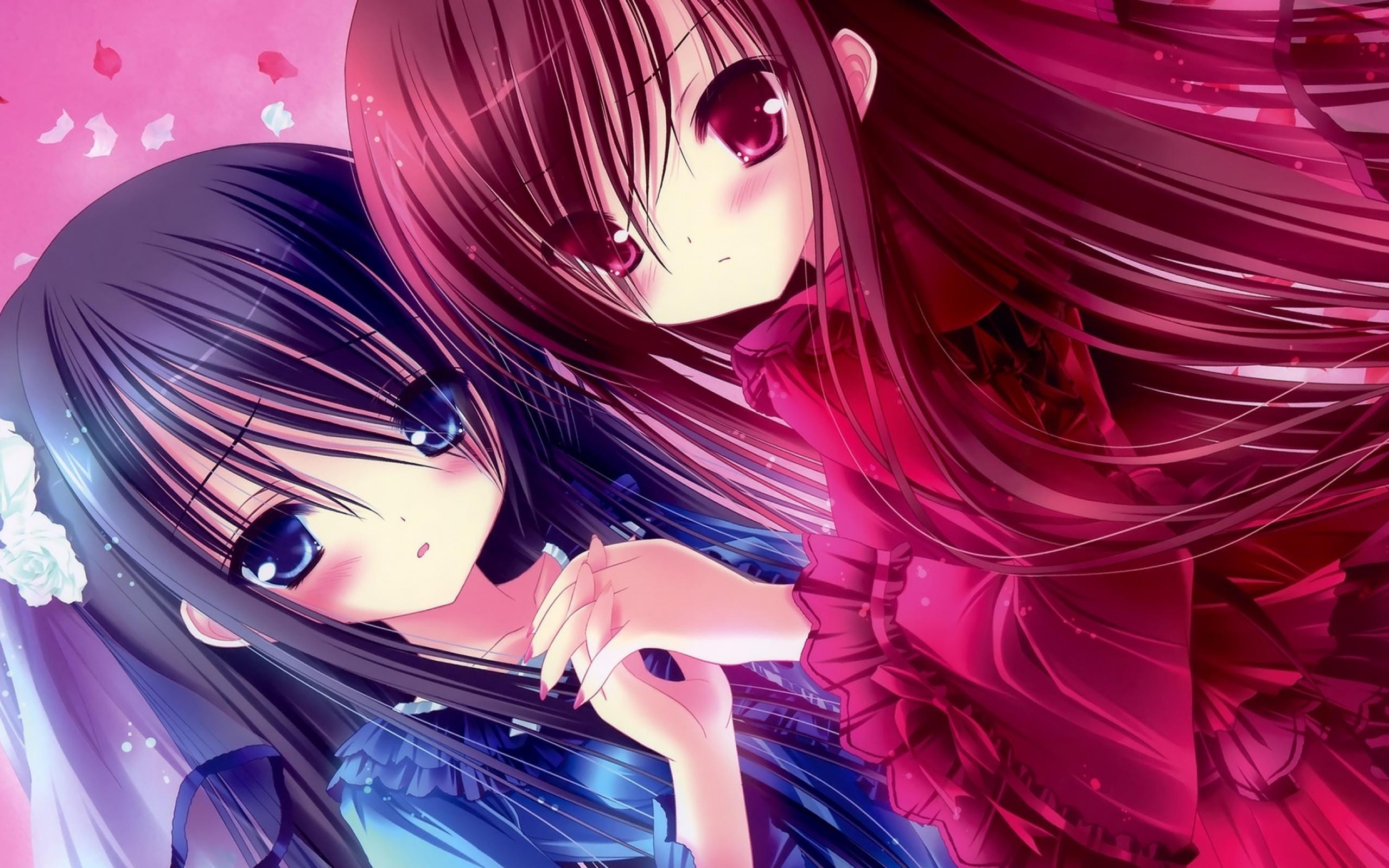 Kawaii Anime Girl Friend Person Design HD Wallpaper